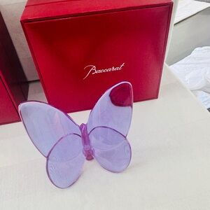 Baccarat Amethyst Butterfly Crystal